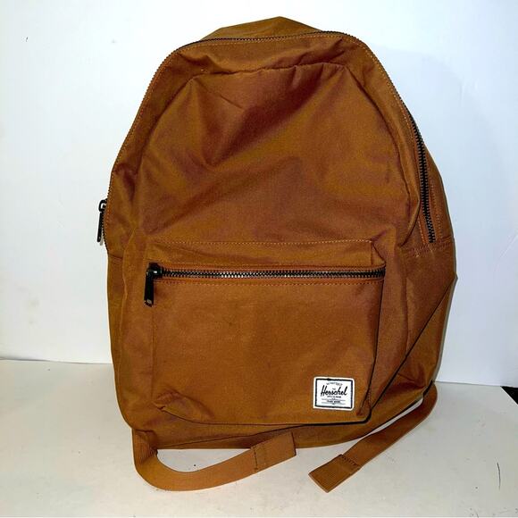 HERSCHEL SUPPLY CO tan canvas backpack - Picture 1 of 4